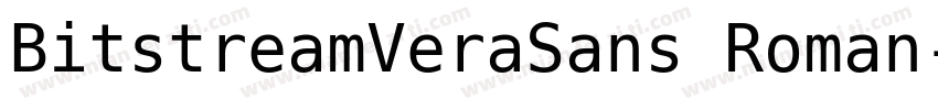 BitstreamVeraSans Roman字体转换